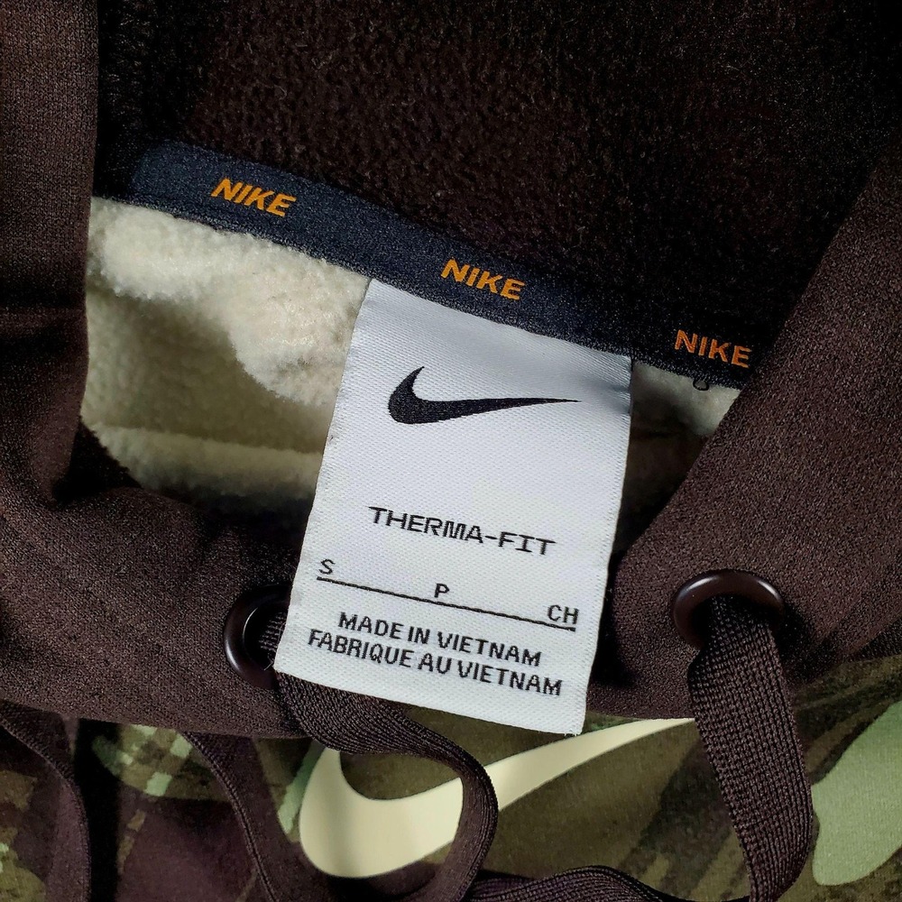 Nike Hoodie Mens Small Cascade Brushstroke Therma-Fit Fleece Pullover Sweatshirt - Picture 11 of 12